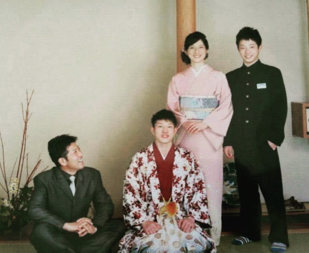 佐久本和夢さんの家族写真